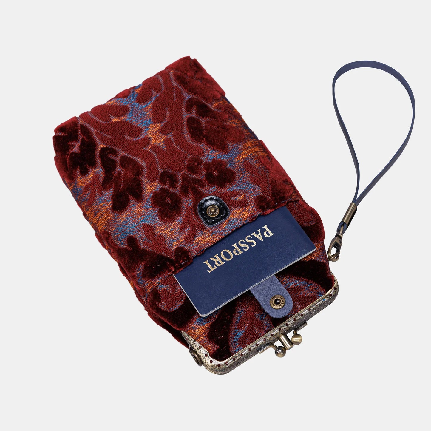 Burnout Velvet Wine Carpet Phone Case