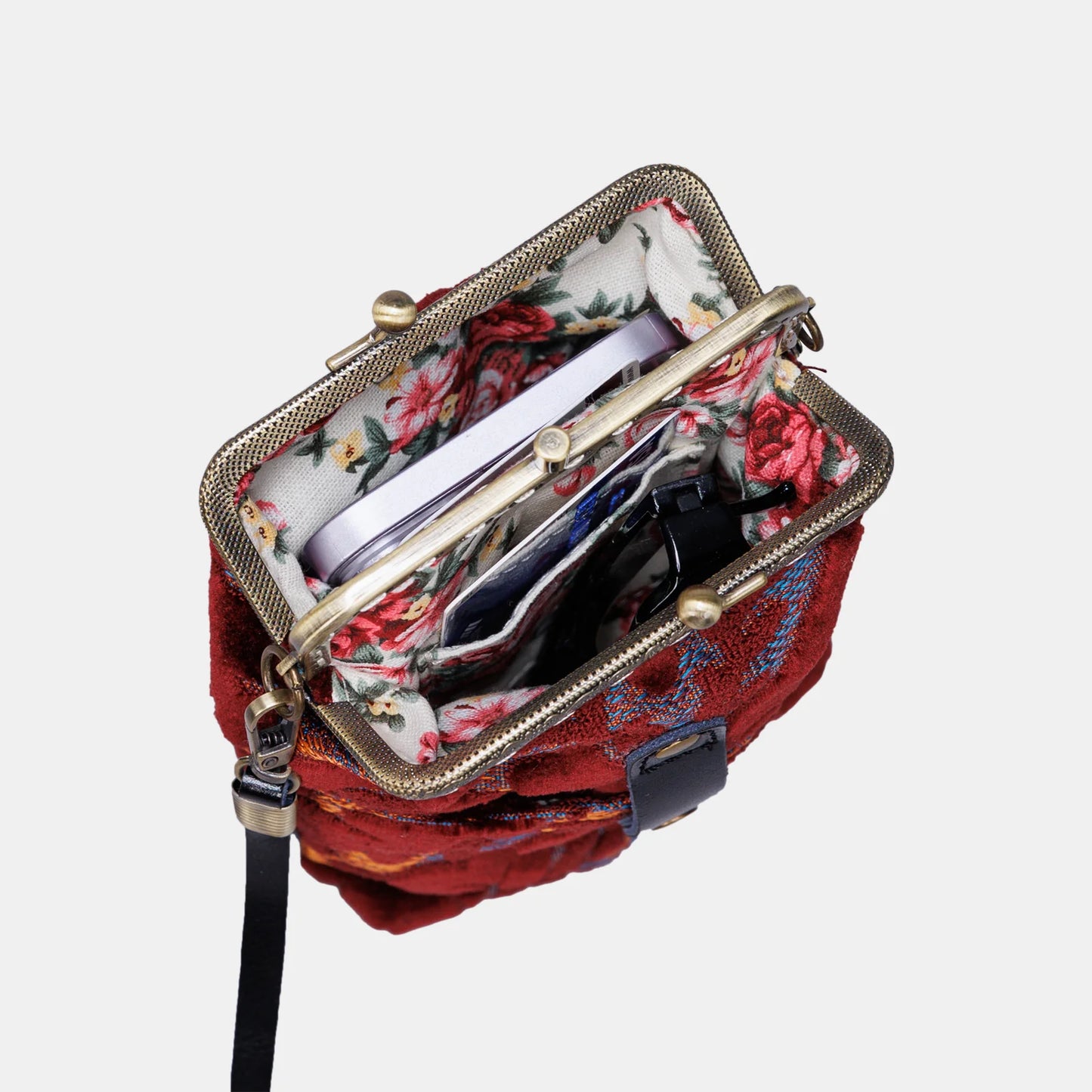 Burnout Velvet Wine Carpet Phone Case