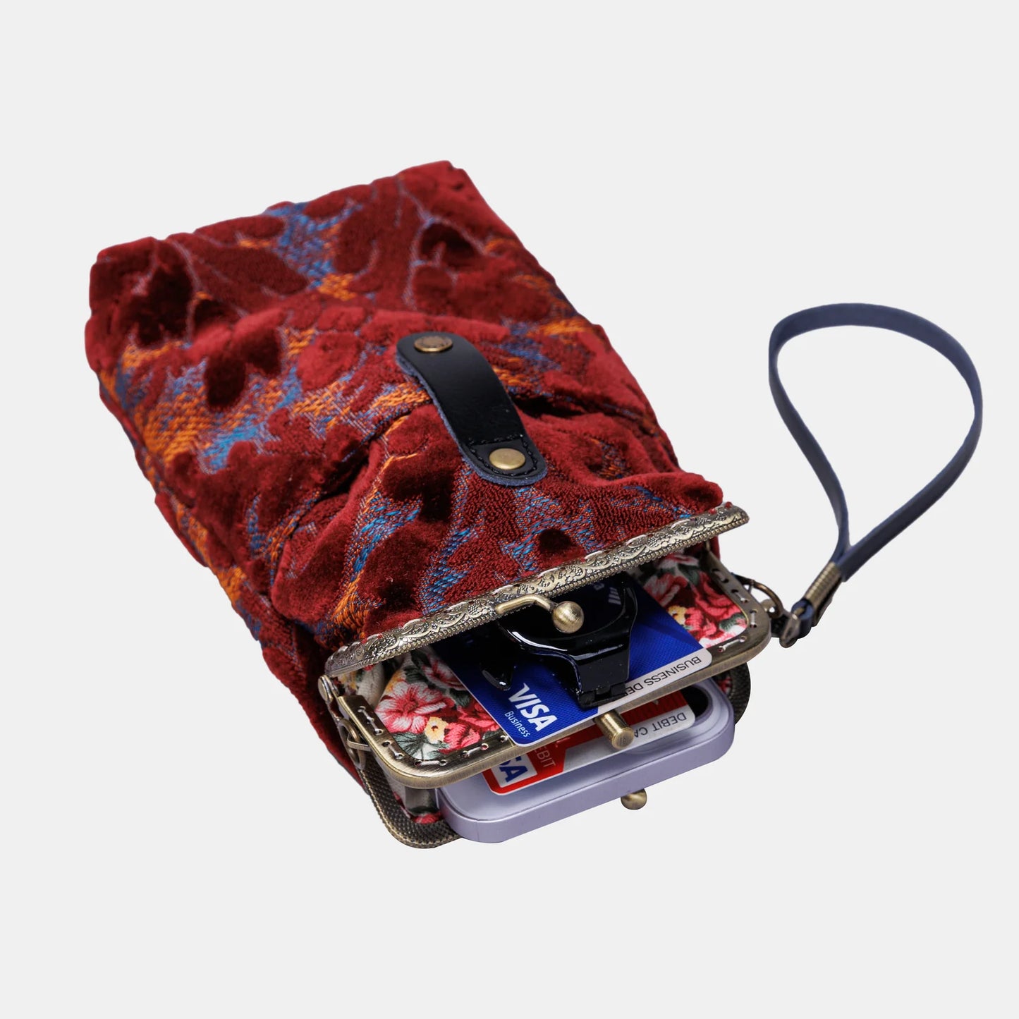 Burnout Velvet Wine Carpet Phone Case