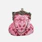 Queen Rose Pink Chatelaine Purse Large