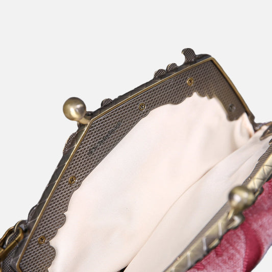 Queen Rose Pink Chatelaine Purse Large