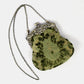 Burnout Velvet Fern Green Chatelaine Purse Large