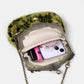 Burnout Velvet Fern Green Chatelaine Purse Large