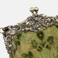 Burnout Velvet Fern Green Chatelaine Purse Large