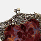 Burnout Velvet Wine Chatelaine Purse Large