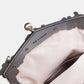 Burnout Velvet Purple Chatelaine Purse Large