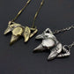 Trinity Necklace in Brass by Miyu Decay