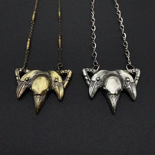 Trinity Necklace in Brass by Miyu Decay