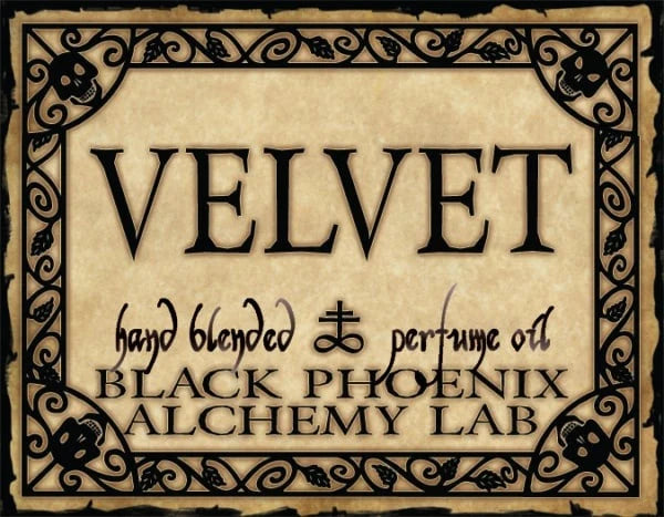 Velvet Perfume Oil by Black Phoenix Alchemy Lab