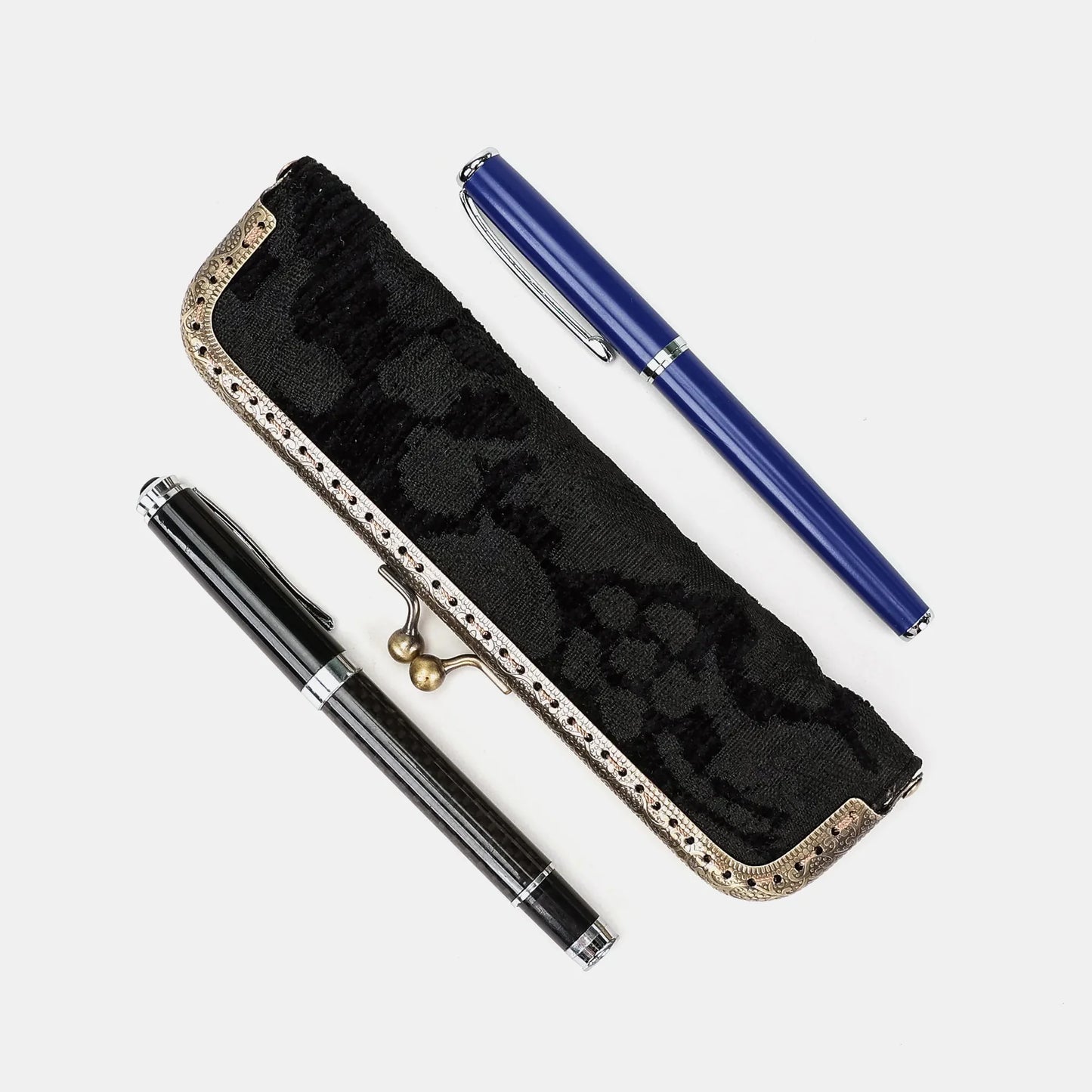 Victorian Blossom Black/Black Duo Pen Case