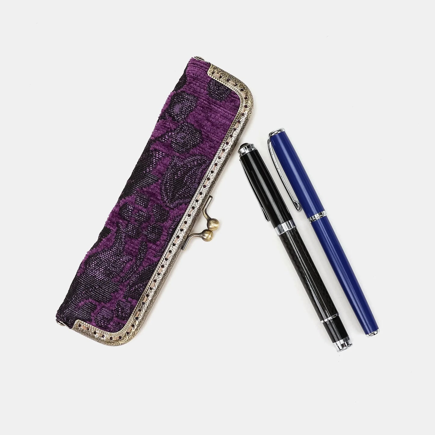 Victorian Blossom Purple Duo Pen Case