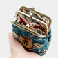William Morris Strawberry Thief Double Kiss Clasp Coin Purse