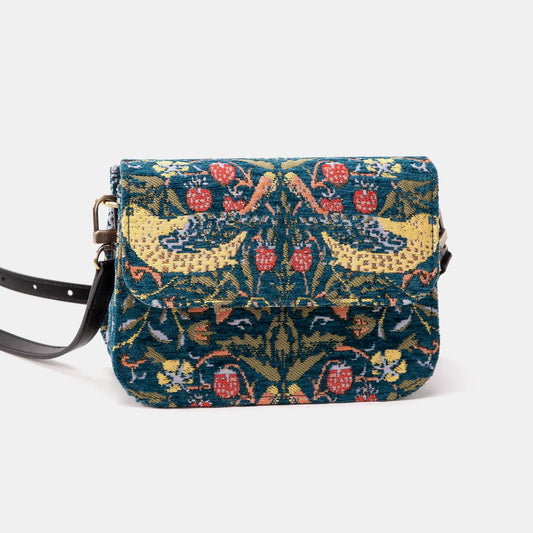 William Morris Strawberry Thief Flap Crossbody Bag