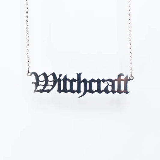 Witchcraft Nameplate Necklace