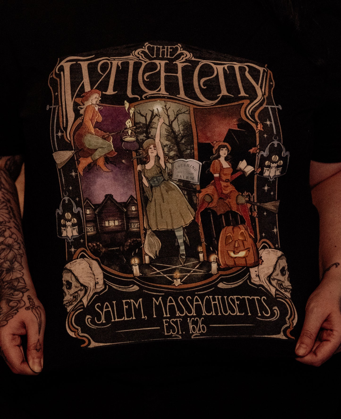 Salem 1626: The Witch City Tour Tee | 400th Anniversary Exclusive