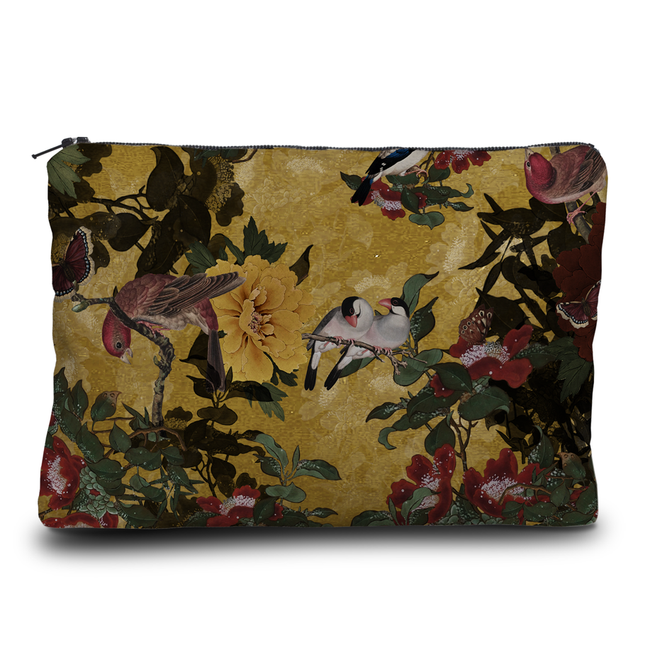 The Birds Canvas Wallet by Voglio Bene