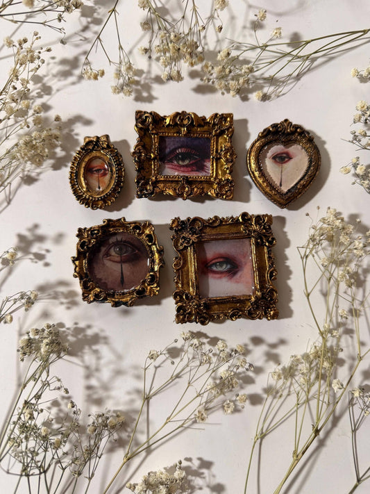 Lovers Eye Magnets Pack of 5 - Surrealism Victorian Decor