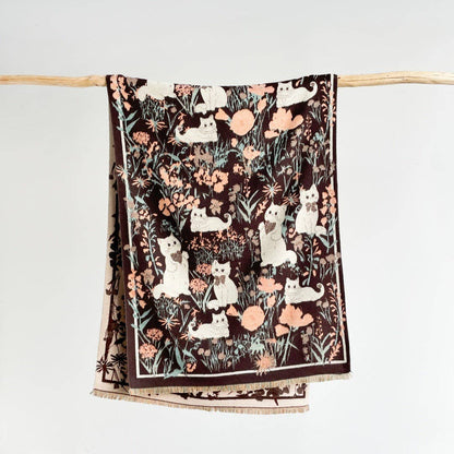 Cute Cat Scarf Shawl