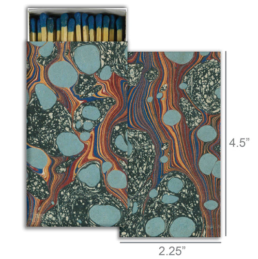 Blue Bubble Marble Safety Matches