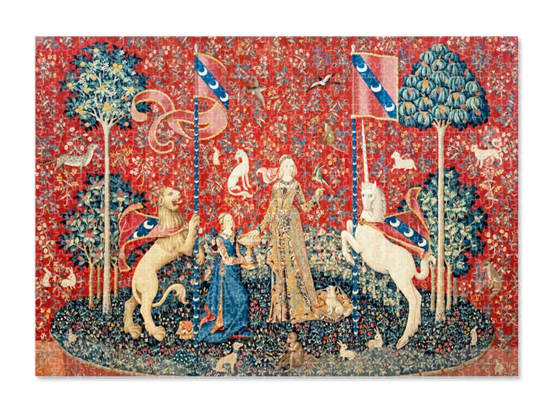 The Lady and The Unicorn Tapestry 1000 Piece Puzzle