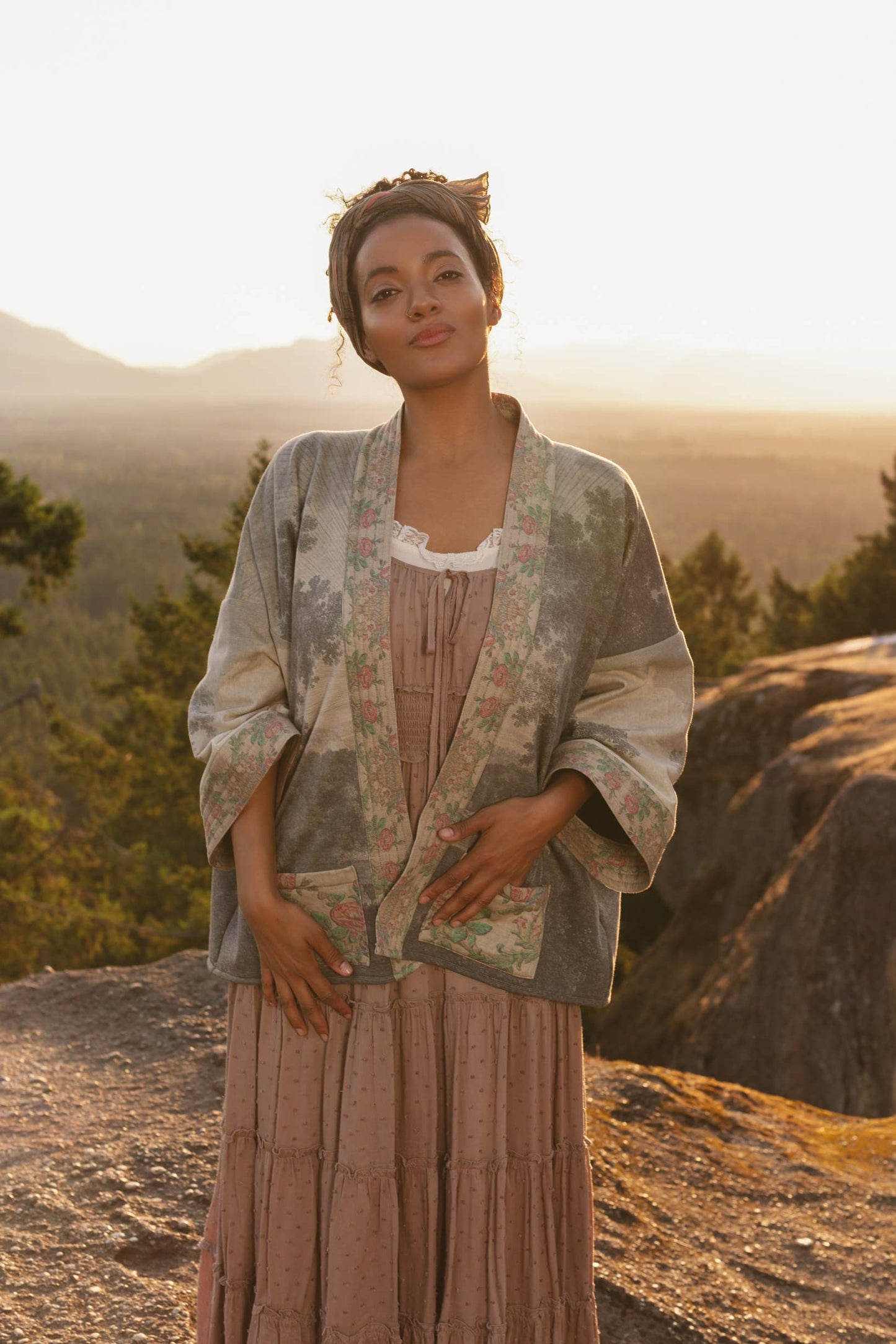 Still I Rise Fleece Cottage Cardigan Kimono Jacket