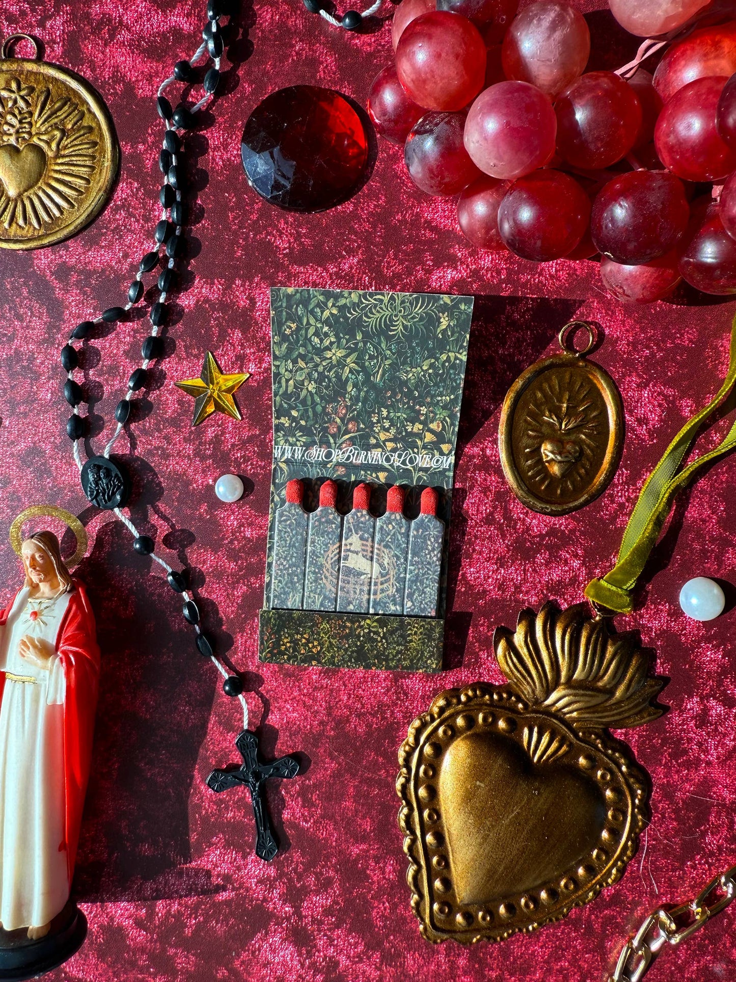 Medieval Unicorn Tapestry Matchbook