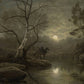 Headless Horseman Forest Scene Framed Print