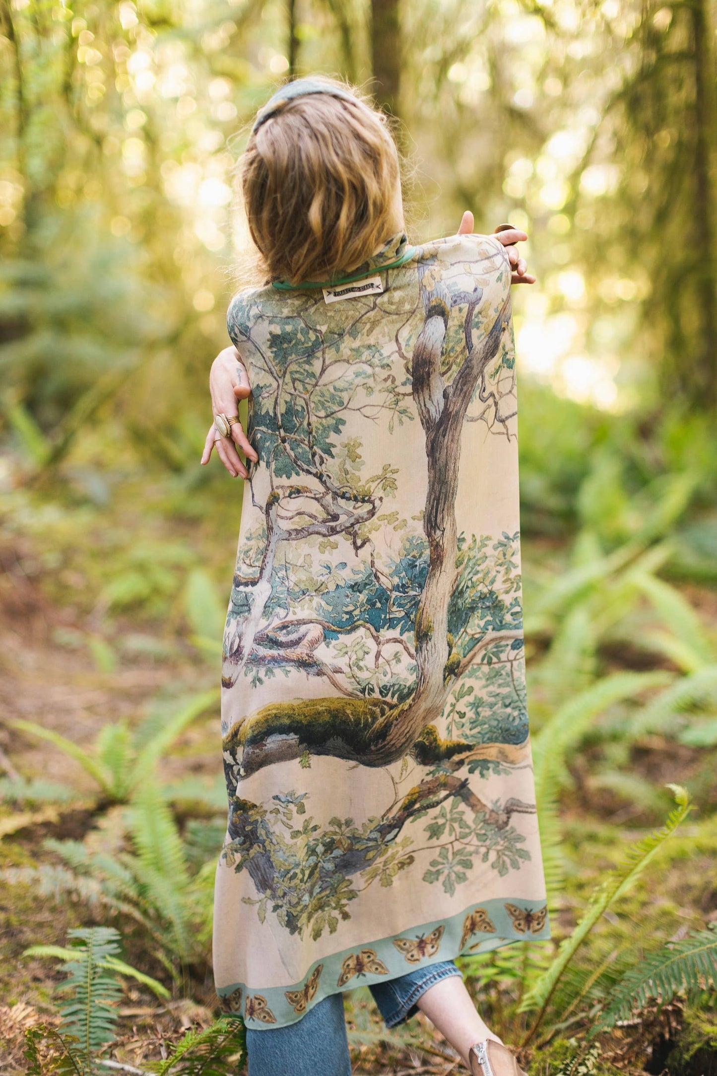 Earth & Sky Kimono w/ Trees