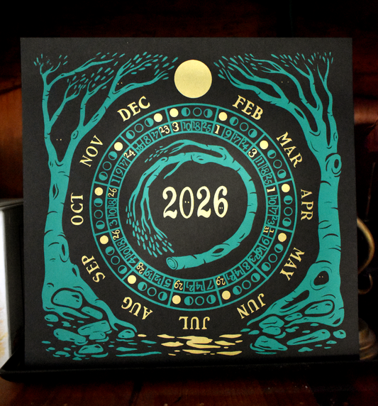 2026 Moon Phase Calendar by Punched Tin Press