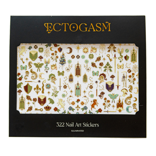 Illuminated Manuscript Medieval Nail Art Stickers by Ectogasm