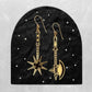 Arcarsenal Earrings by While Odin Sleeps