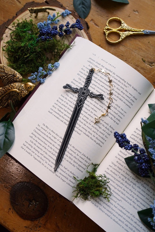 Starfall Blade Faux Leather Bookmark