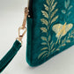 Moth and Moon - Intuition Embroidered Velvet Everything Pouch