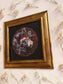 Framed Red Surreal Gothic Portrait Watercolor Print - All In My Head