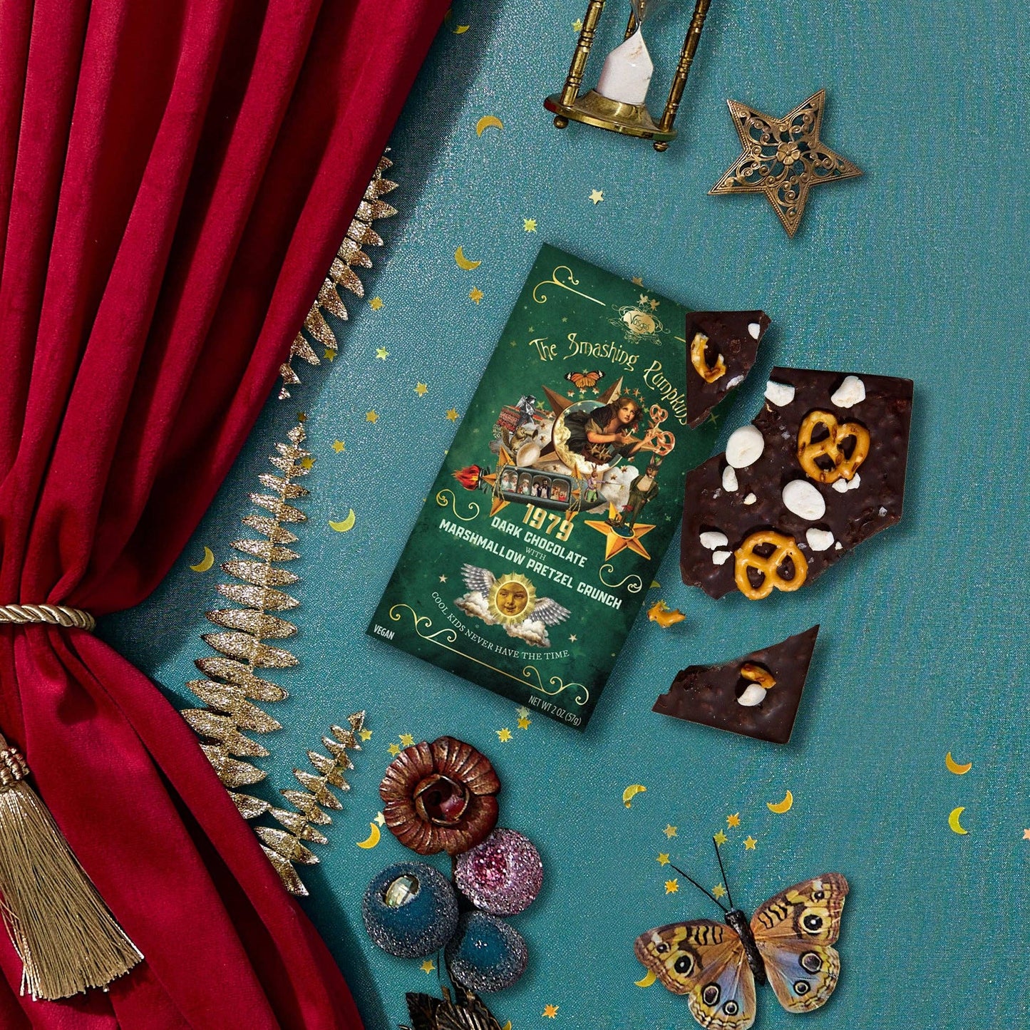 Smashing Pumpkins x Vosges 1979 Dark Chocolate Pretzel Bar