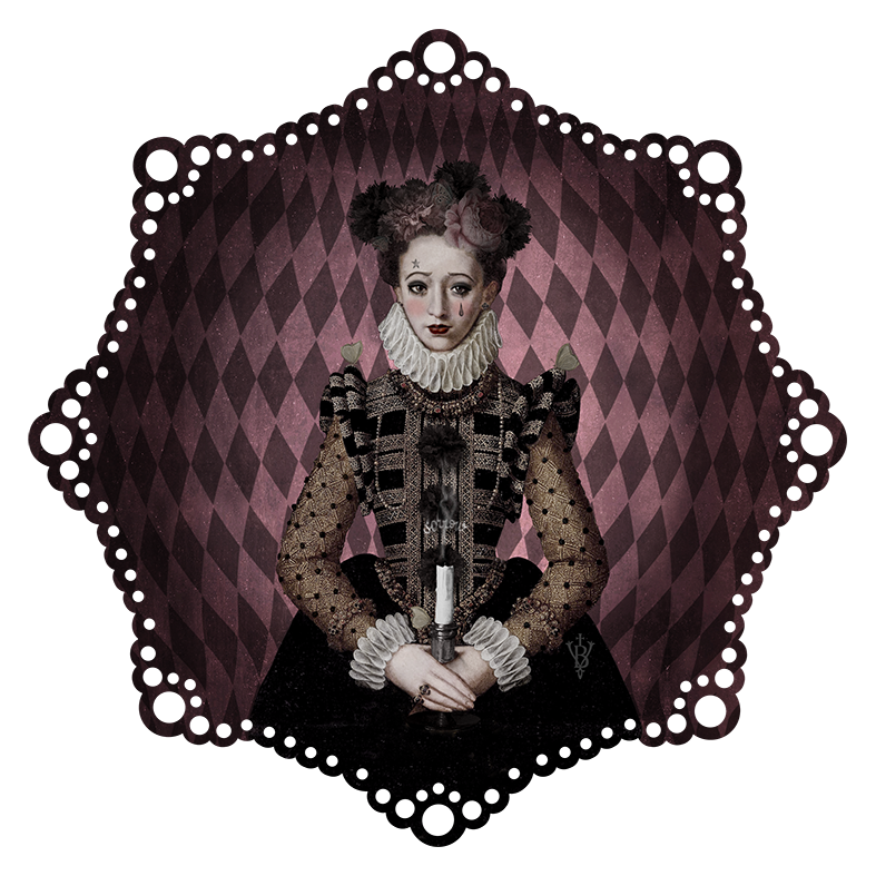 Sorrow Velvet Doily by Voglio Bene