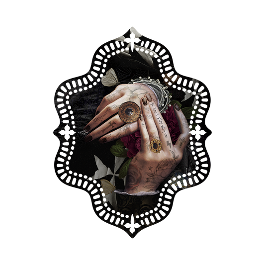 Hand of Protection Velvet Doily by Voglio Bene