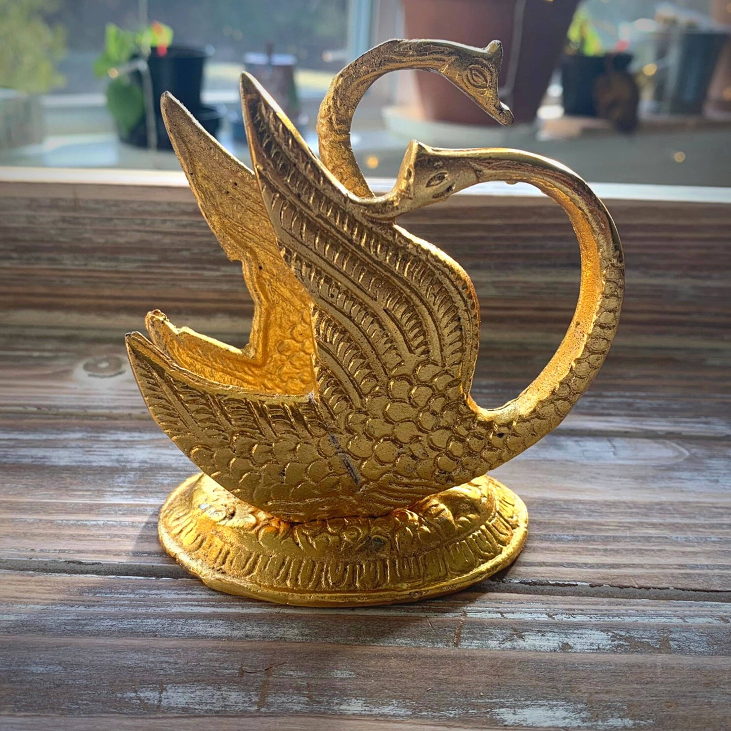 Golden Swan Napkin Holder