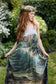 The Mythmaker Bohéme Maxi Slip Dress w/ Landscape & Unicorn