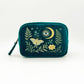 Moth and Moon - Intuition Embroidered Velvet Makeup Bag