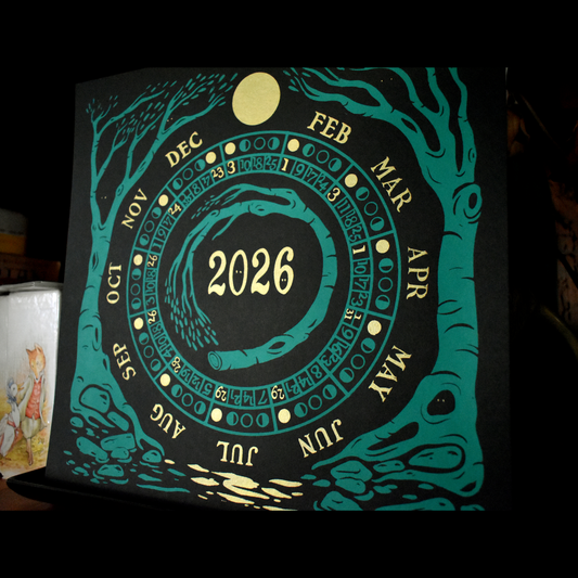 2026 Moon Phase Calendar by Punched Tin Press