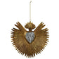 Milagro Sacred Heart with Mirror, Gold Antique