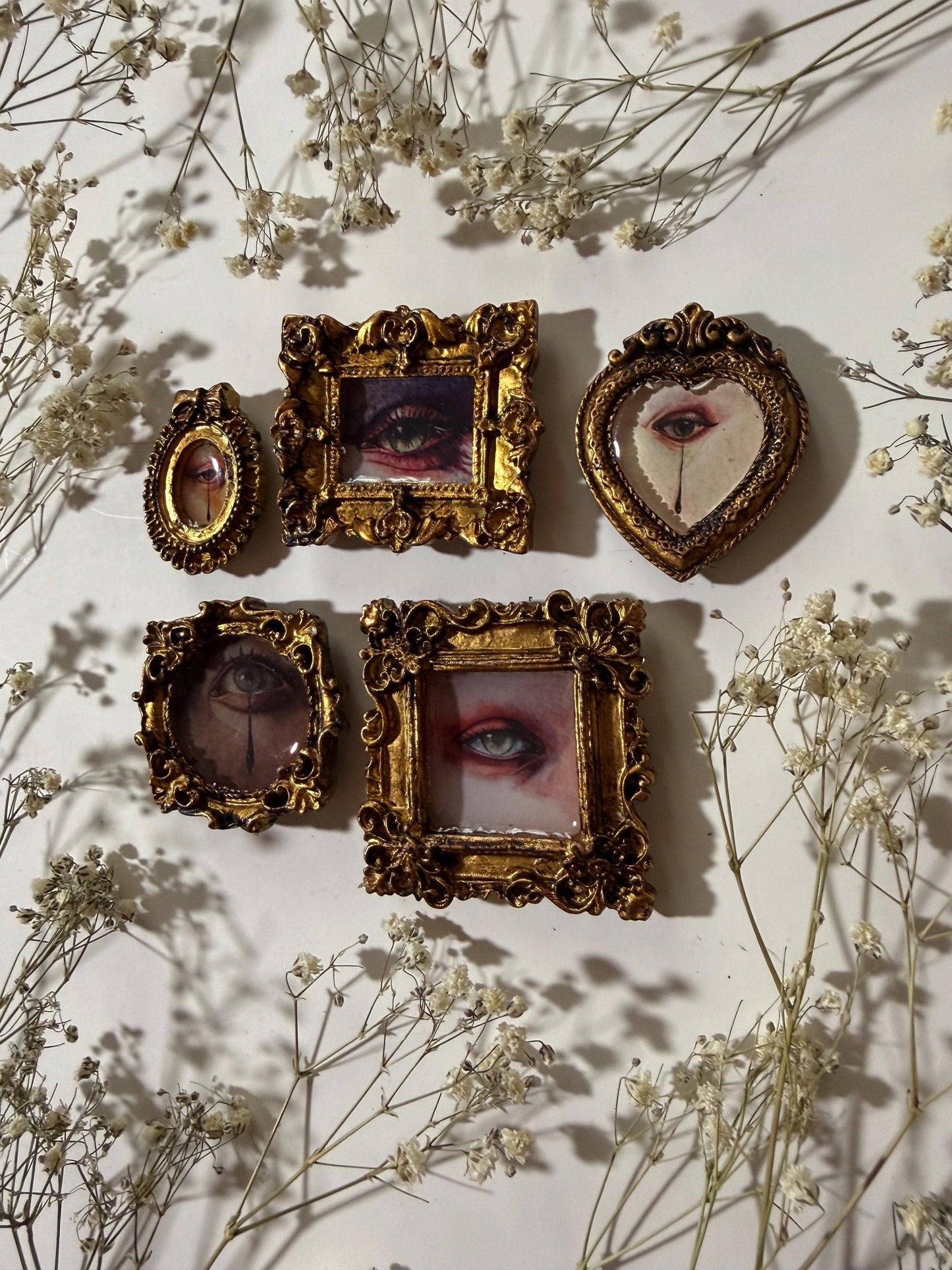 Lovers Eye Magnets Pack of 5 - Surrealism Victorian Decor