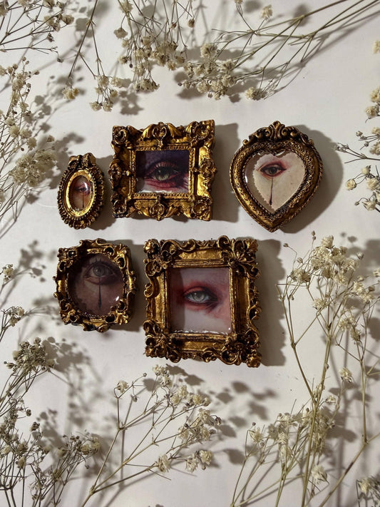 Lovers Eye Magnets Pack of 5 - Surrealism Victorian Decor