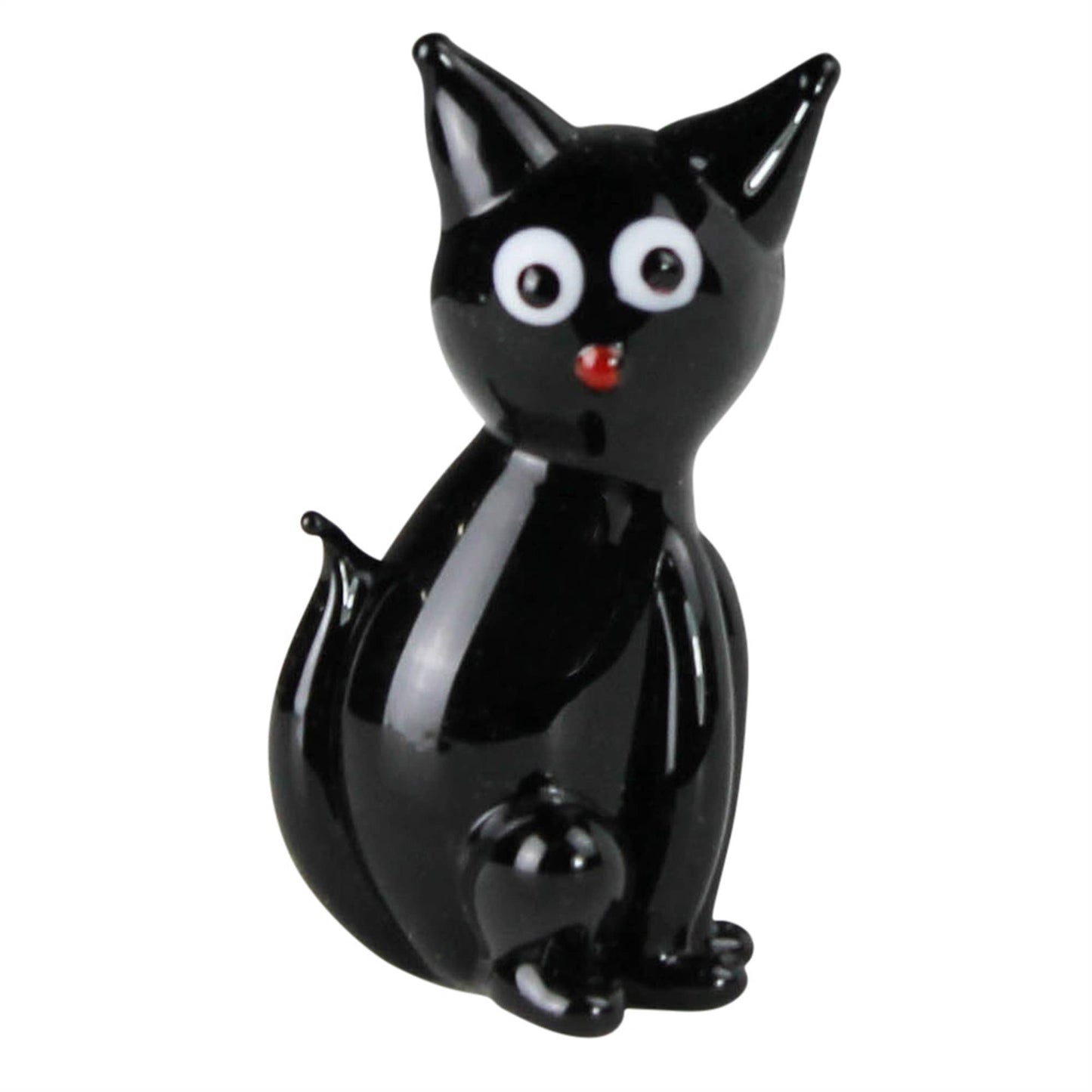 Glass Black Cat