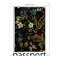 Forest Flowers Vegan Leather Passport Cover