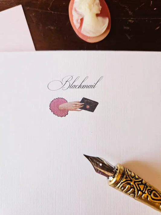 Blackmail Notepad by Janet Hill