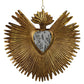 Milagro Sacred Heart with Mirror, Gold Antique