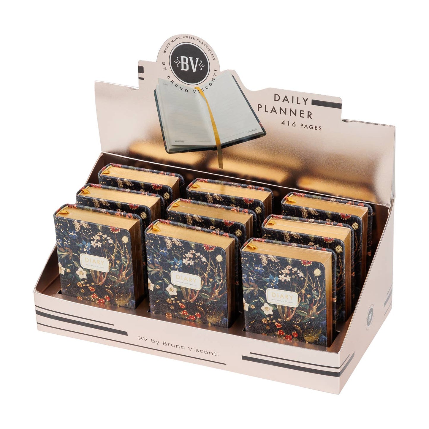 Forest Flowers Vegan Leather Pocket Planner