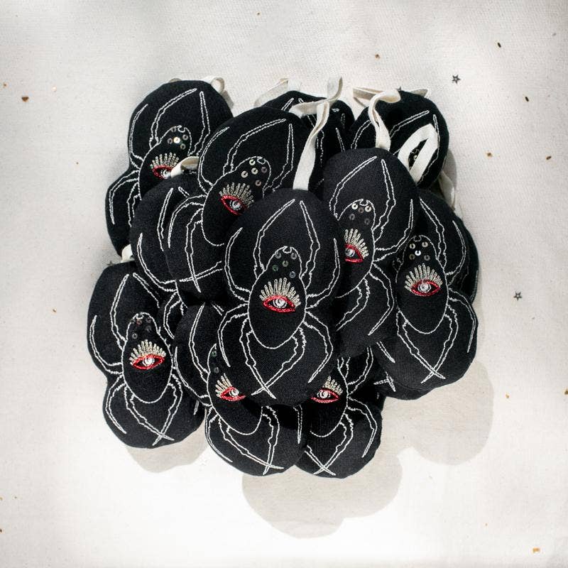 Hourglass Spiders - Cotton & Lavender filled Ornament